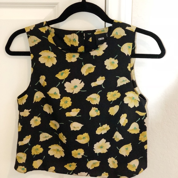 ASOS Tops - Floral Semi-Cropped ASOS Tank